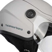 Tucano Urbano C1001 EL'POP Matt Light Gray Motorcycle Jet Мотошлем