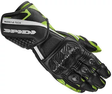 Moto Racing Leather мотоперчатки Spidi CARBO 5 Black Green Kawasaki