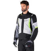 Alpinestars ST-1 WATERPROOF Fabric Motorcycle мотокуртка Ice Grey Black Yellow Fluorescent