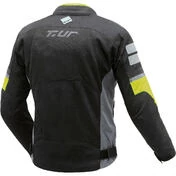 T-ur ETNA Perforated Summer Motorcycle мотокуртка Gray Yellow Fluo