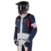 Alpinestars ST-1 WATERPROOF Fabric Motorcycle мотокуртка Dark Blue Black Bright Red