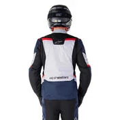 Alpinestars ST-1 WATERPROOF Fabric Motorcycle мотокуртка Dark Blue Black Bright Red