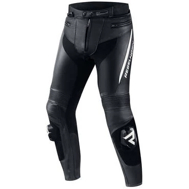 Rebelhorn FIGHTER Leather Motorcycle мотоштаны Black White