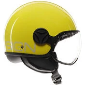 Momo Design FGTR CLASSIC Candy Jet Motorcycle Мотошлем Yellow White