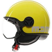 Momo Design FGTR CLASSIC Candy Jet Motorcycle Мотошлем Yellow White