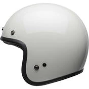 Bell CUSTOM 500 Vintage White Cafe Racer Jet Motorcycle Мотошлем