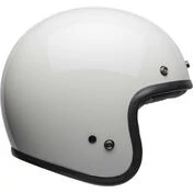 Bell CUSTOM 500 Vintage White Cafe Racer Jet Motorcycle Мотошлем