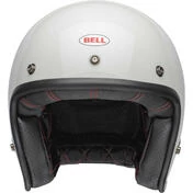 Bell CUSTOM 500 Vintage White Cafe Racer Jet Motorcycle Мотошлем