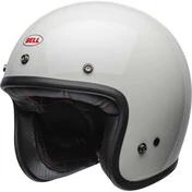 Bell CUSTOM 500 Vintage White Cafe Racer Jet Motorcycle Мотошлем