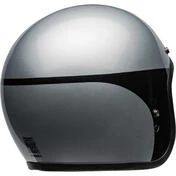 Bell CUSTOM 500 CHASSIS Jet Cafe Racer Motorcycle Мотошлем Silver Black Gloss