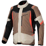Alpinestars ST-1 WATERPROOF Fabric Motorcycle мотокуртка Dark Khaki Sand Black Red Fluorescent