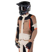 Alpinestars ST-1 WATERPROOF Fabric Motorcycle мотокуртка Dark Khaki Sand Black Red Fluorescent