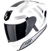 Scorpion EXO-391 AROK Full Face Motorcycle Мотошлем White Black Silver