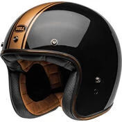 Bell CUSTOM 500 RALLY Cafe Racer Jet Motorcycle Мотошлем Black Gloss Bronze