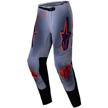 Alpinestars SUPERTECH LIPAN Motocross Enduro мотоштаны Grey Orange Fluo