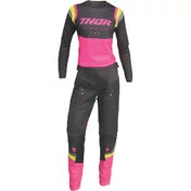 Moto Cross Enduro мотоштаны Thor PULSE REV Carbon Fluo Pink Woman