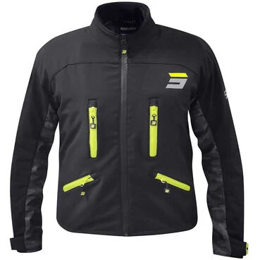 Shot CLIMATIC Enduro Motorcycle мотокуртка Black Fluorescent Yellow