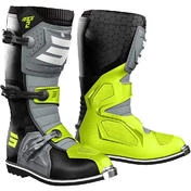 Motocross Enduro мотоботинки Shot RACE 2 Black Grey Yellow Fluo