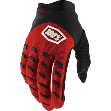 100% AIRMATIC Red Black Motorcycle Cross Enduro MTB мотоперчатки