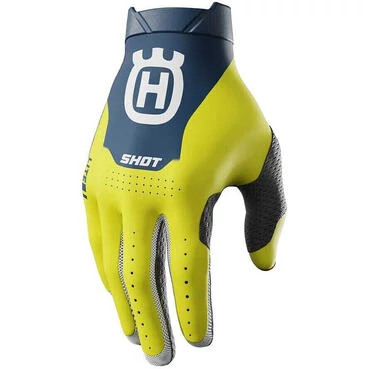 Shot LITE HVA Blue Moto Cross Enduro мотоперчатки