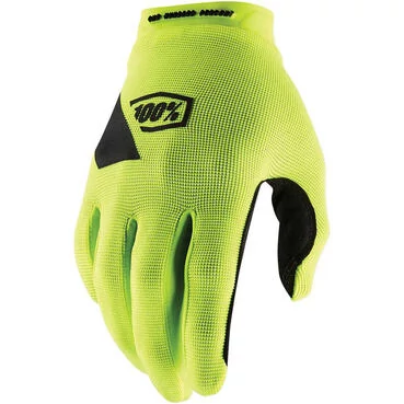 100% RIDECAMP Fluo Yellow Cross Enduro MTB Motorcycle мотоперчатки
