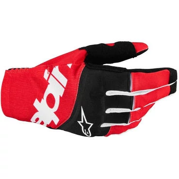 Alpinestars TECHSTAR Motocross Enduro мотоперчатки Black Bright Red