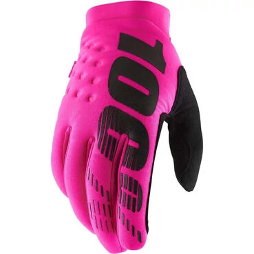 100% BRISKER Pink Black Motorcycle Cross Enduro MTB мотоперчатки