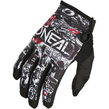 Oneal Mayhem ATTACK Cross Enduro мотоперчатки Black White