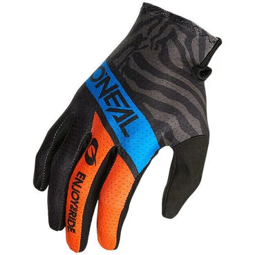 Oneal Matrix Shocker Kids Cross Enduro мотоперчатки Blue Orange