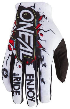 Moto Cross Enduro мотоперчатки Oneal Matrix Glove Villain White