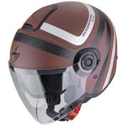 Scorpion EXO-CITY II RIVA Jet Motorcycle Мотошлем Brown Silver