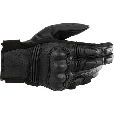 Alpinestars PHENOM AIR Leather Motorcycle мотоперчатки Black Black