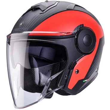 Caberg SOHO MILANO Jet Motorcycle Мотошлем Matt Black Red