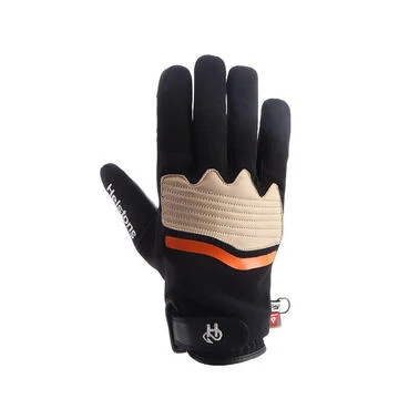 Helstons Jazz Hiver мотоперчатки Black Orange Beige Черный