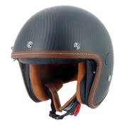 HELSTONS Naked open face helmet Black Carbon Matt