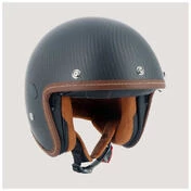 HELSTONS Naked open face helmet Black Carbon Matt