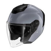 SHARK RS Jet Blank open face helmet Glossy Gun / Silver