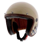 HELSTONS Course open face helmet Beige / Blue / Red