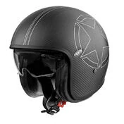 PREMIER HELMETS 23 Vintage Star Carbon BM 22.06 Open Face Helmet Черно-белый