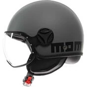 Momo Design FGTR CLASSIC Mono Jet Motorcycle Мотошлем Matt Grey Black