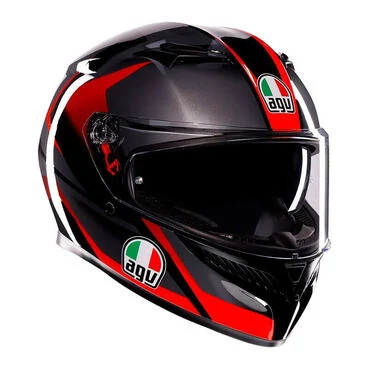 Agv K3 E2206 Striga Мотошлем Matt Black Grey Red Черный