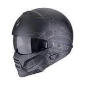 Scorpion Exo Combat 2 Spiderweb Мотошлем Black Matt Черный