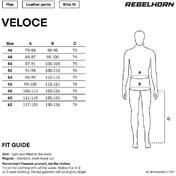 VELOCE Black White Motorcycle Leather мотоштаны