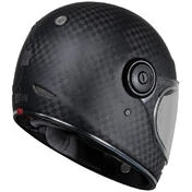 Integral Motorcycle Мотошлем in Vintage Carbon Just1 J-CULT Solid Matt Black