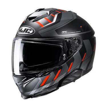 Hjc I71 Simo Мотошлем Orange Black Оранжевый