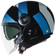 Nolan N21 визор 06 TANGENTE 353 Jet Motorcycle Мотошлем Black Blue Silver Glossy