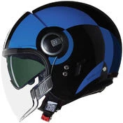 Nolan N21 визор 06 BICROMO 351 Jet Motorcycle Мотошлем Black Blue Light Blue Glossy