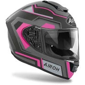 Integral Motorcycle Мотошлем in Airoh Fiber ST 501 Square Matt Pink