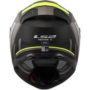 Full Face Motorcycle Мотошлем In HPFC Ls2 FF811 VECTOR II TRON Matt Black Fluo Yellow