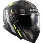 Full Face Motorcycle Мотошлем In HPFC Ls2 FF811 VECTOR II TRON Matt Black Fluo Yellow